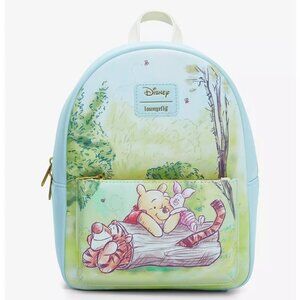 NWT Loungefly Diisney Winnie the Pooh & Friends on Log backpack
